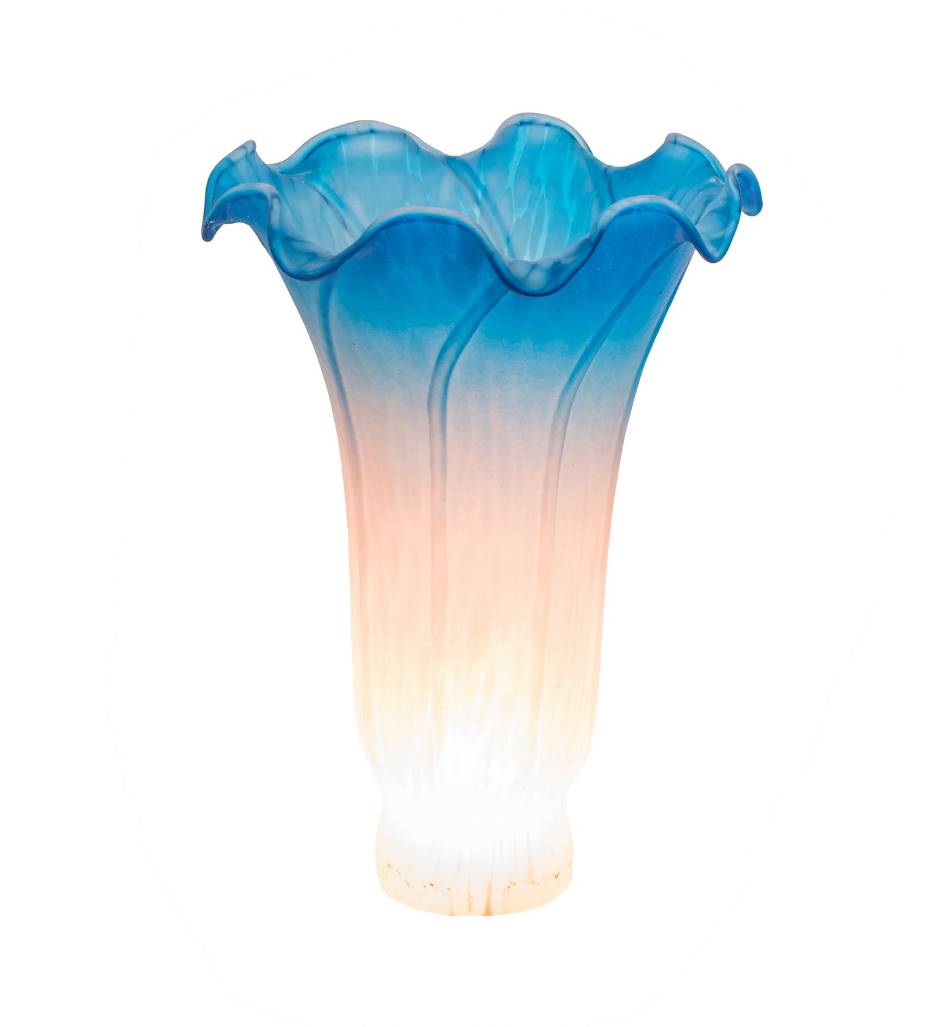 Meyda Tiffany - 10692 - Shade - Pink/Blue Pond Lily - Blue