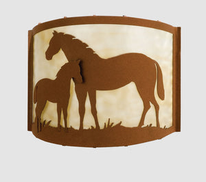 Meyda Tiffany - 23899 - One Light Wall Sconce - Mare & Foal - Earth