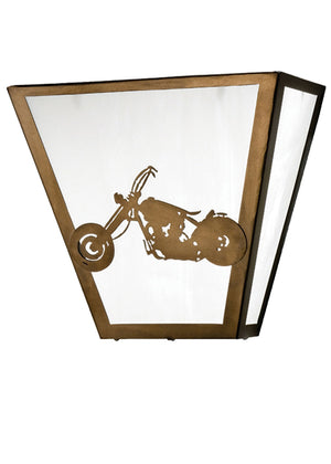 Meyda Tiffany - 23913 - Two Light Wall Sconce - Motorcycle - Antique Copper