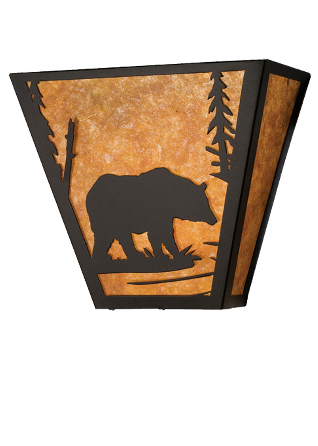 Meyda Tiffany - 23939 - Two Light Wall Sconce - Bear Creek - Textured Black