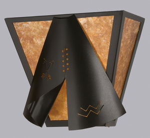 Meyda Tiffany - 23942 - Two Light Wall Sconce - Teepee - Textured Black