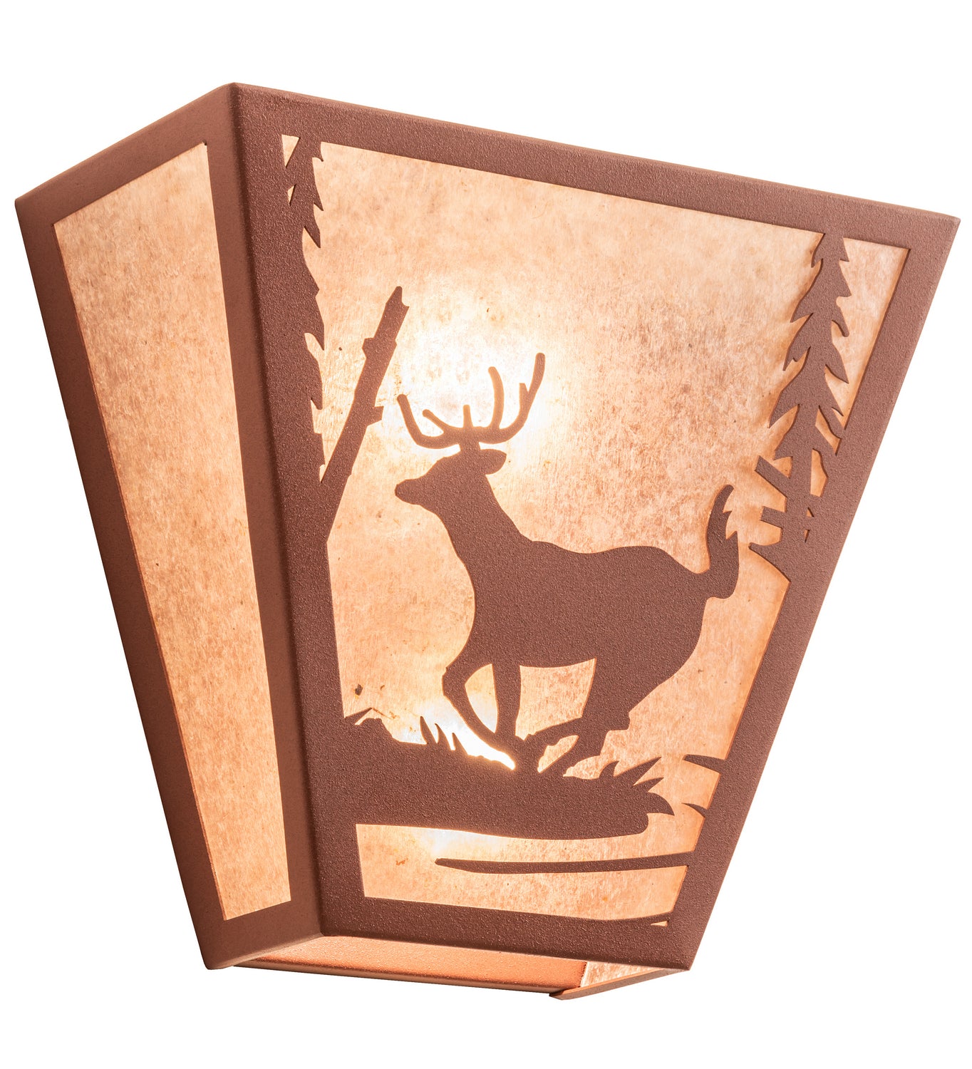 Meyda Tiffany - 23944 - Two Light Wall Sconce - Deer Creek - Rust