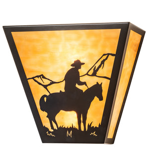 Meyda Tiffany - 23955 - Two Light Wall Sconce - Cowboy - Timeless Bronze