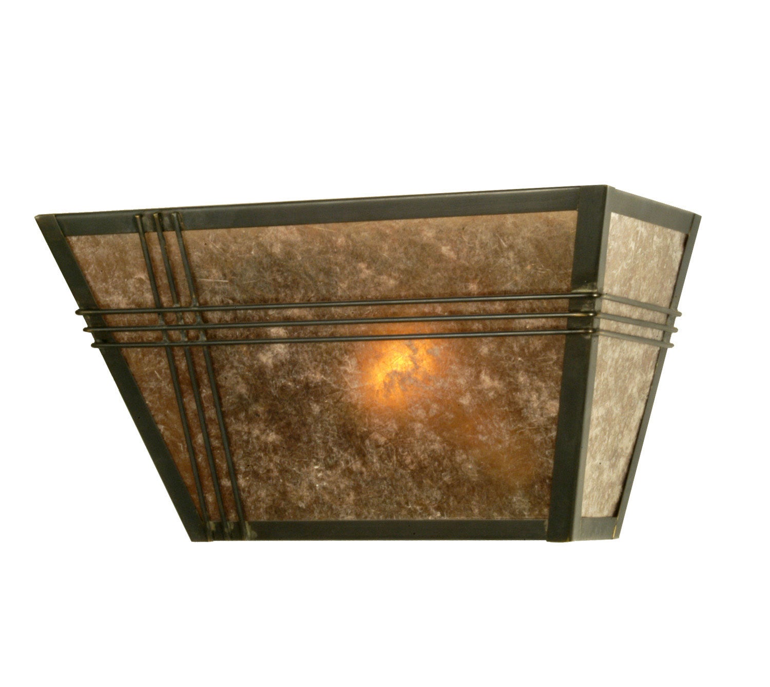 Meyda Tiffany - 28716 - One Light Wall Sconce - Triangulator - Craftsman Brown