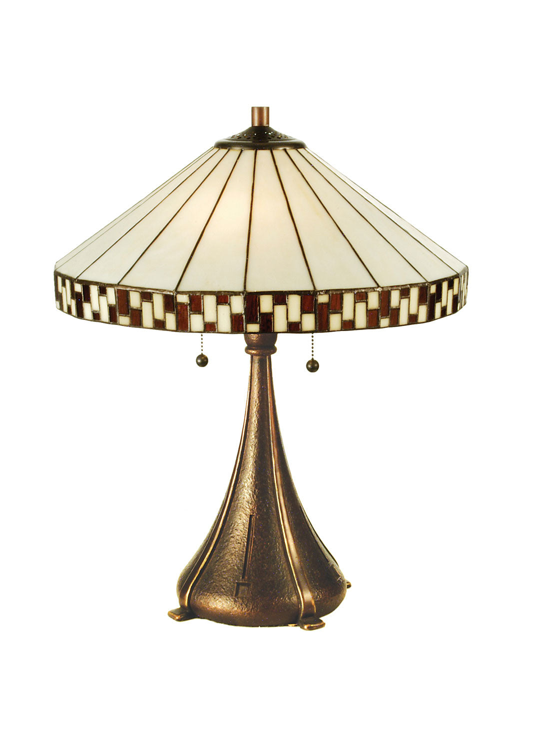 Meyda Tiffany - 29137 - Table Lamp - Checkerboard - Mahogany Bronze