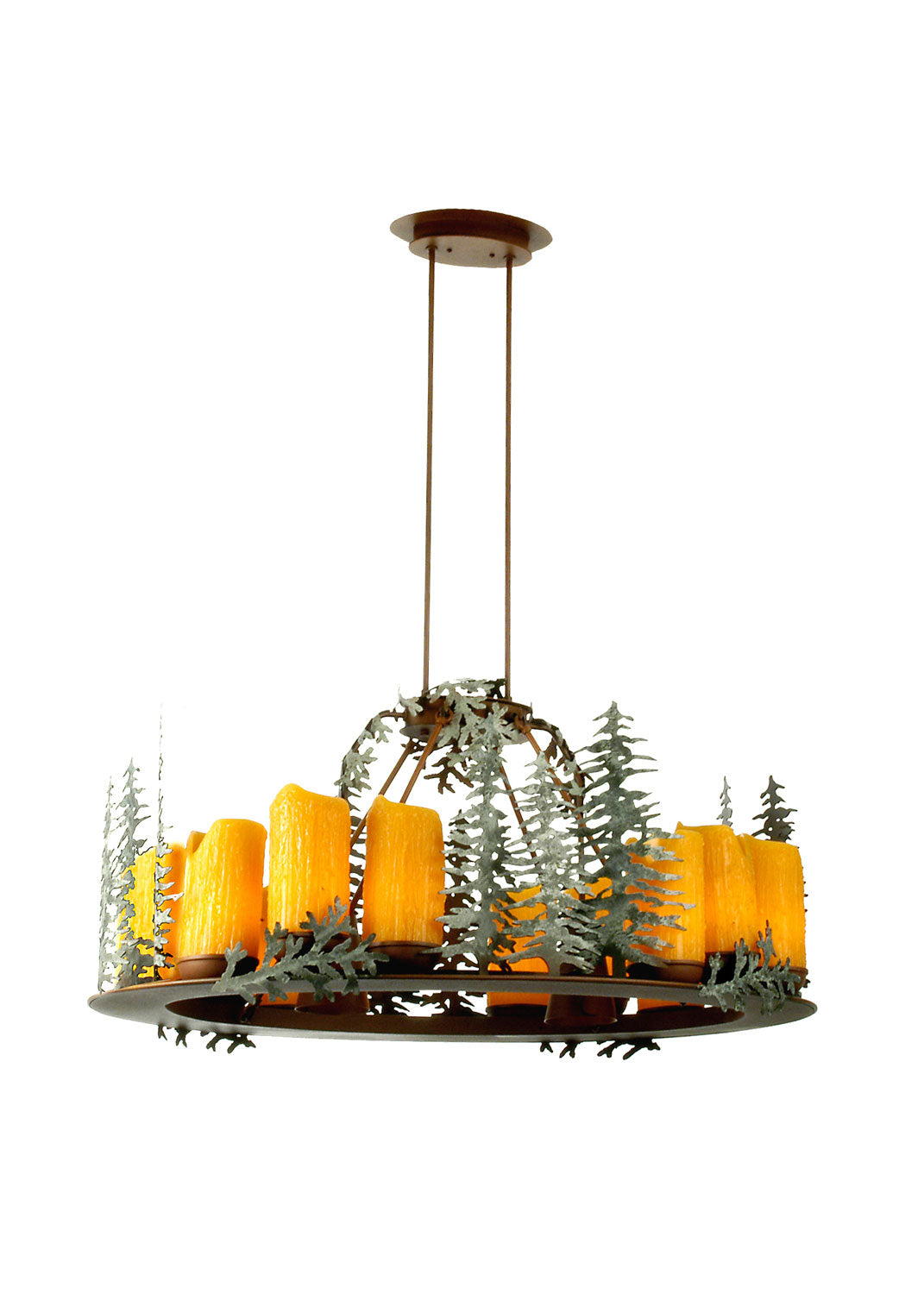 Meyda Tiffany - 29523 - 14 Light Chandelier - Tall Pines - Rust