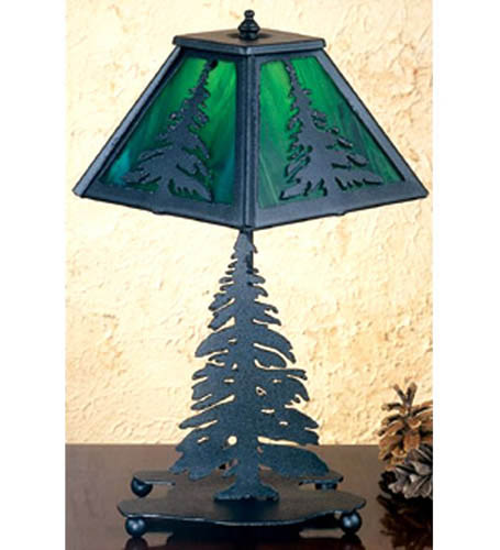 Meyda Tiffany - 31402 - Table Lamp - Tall Pines - Ba/Black