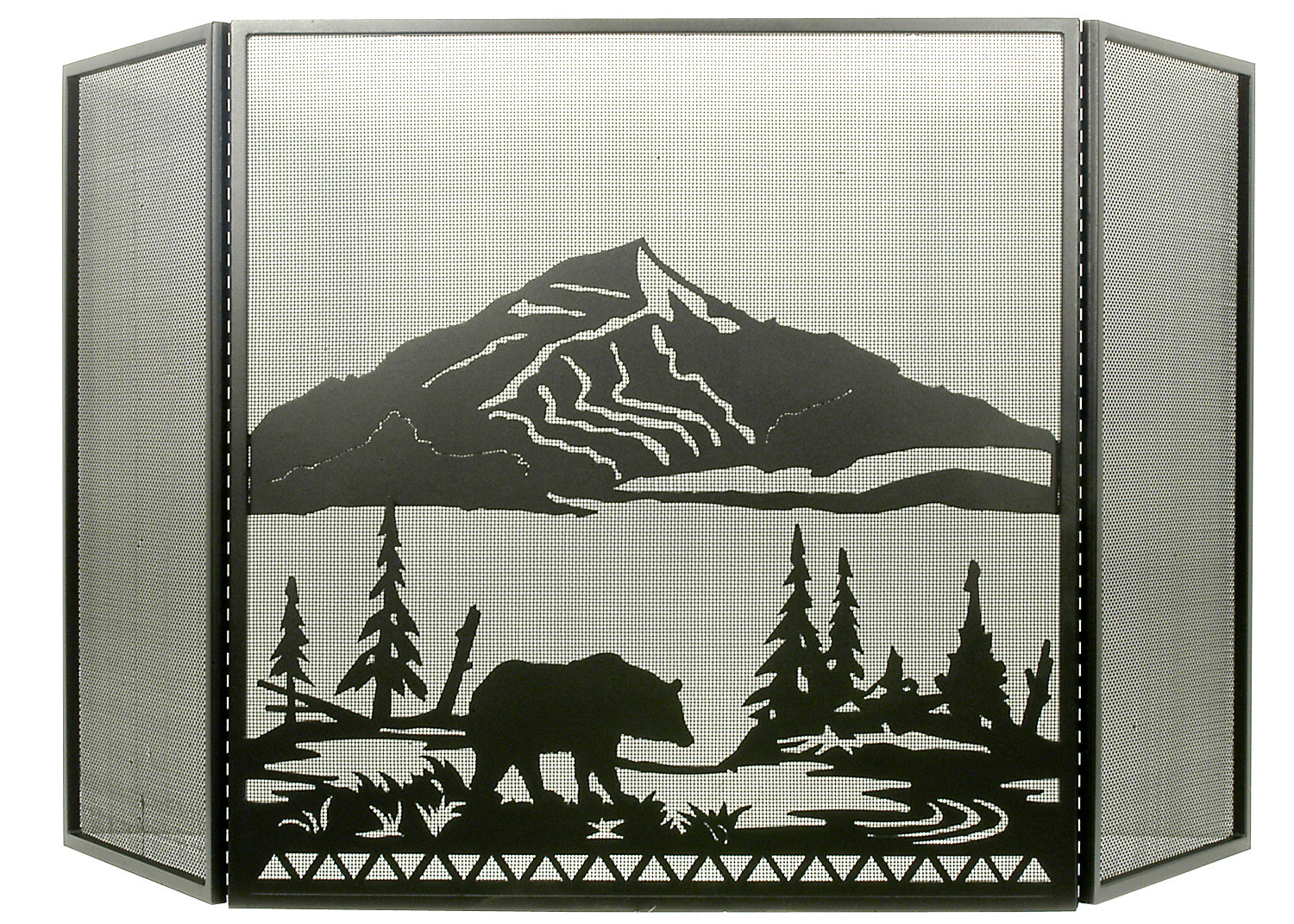 Meyda Tiffany - 31616 - Fireplace Screen - Bear Creek - Textured Black