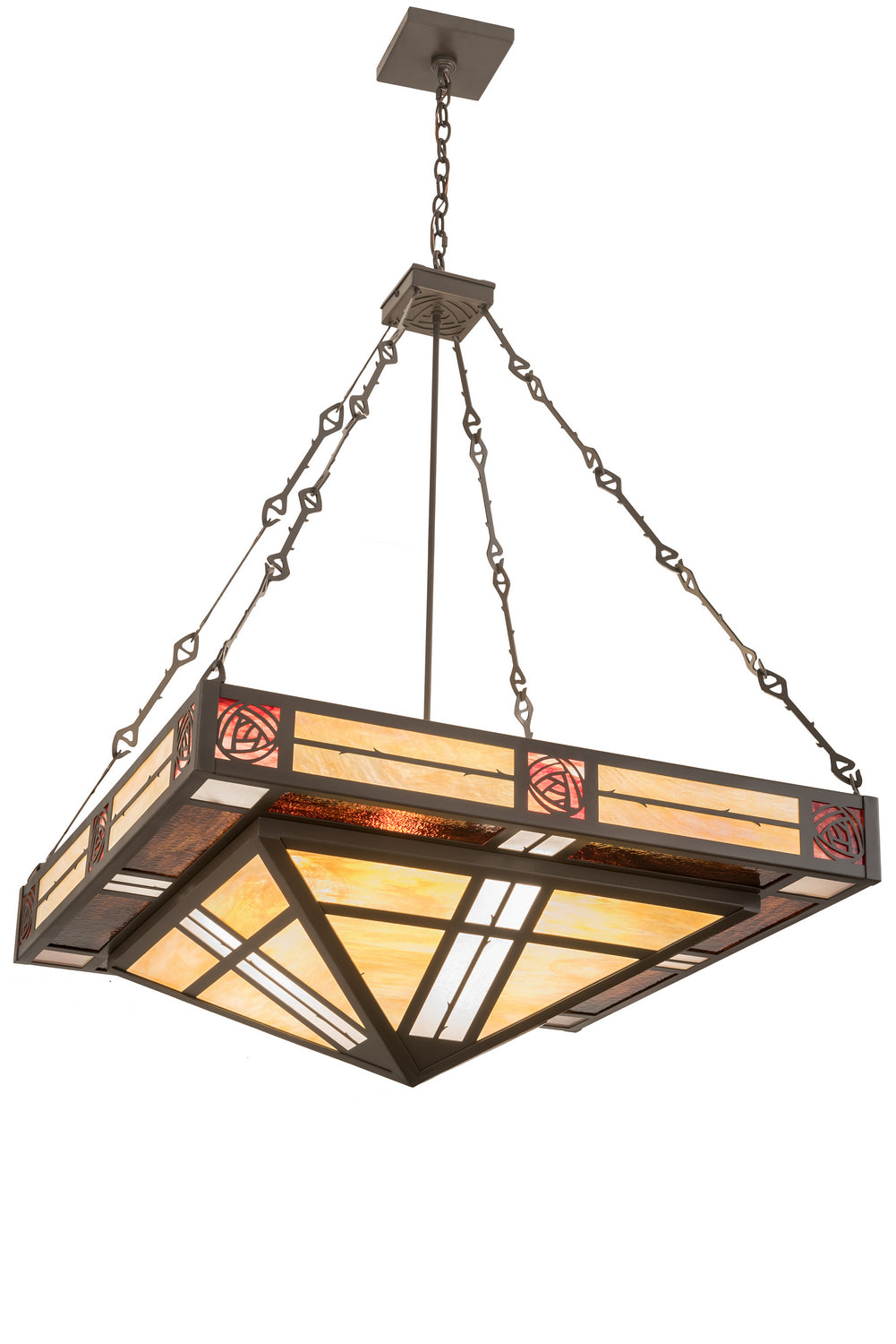 Meyda Tiffany - 38731 - Eight Light Pendant - Bungalow Rose - Timeless Bronze