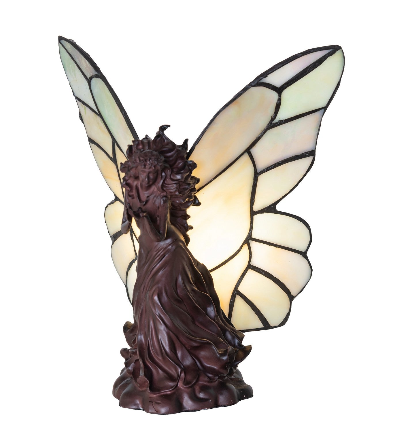 Meyda Tiffany - 50428 - One Light Accent Lamp - Fairy Holding Ladybug - Mahogany Bronze