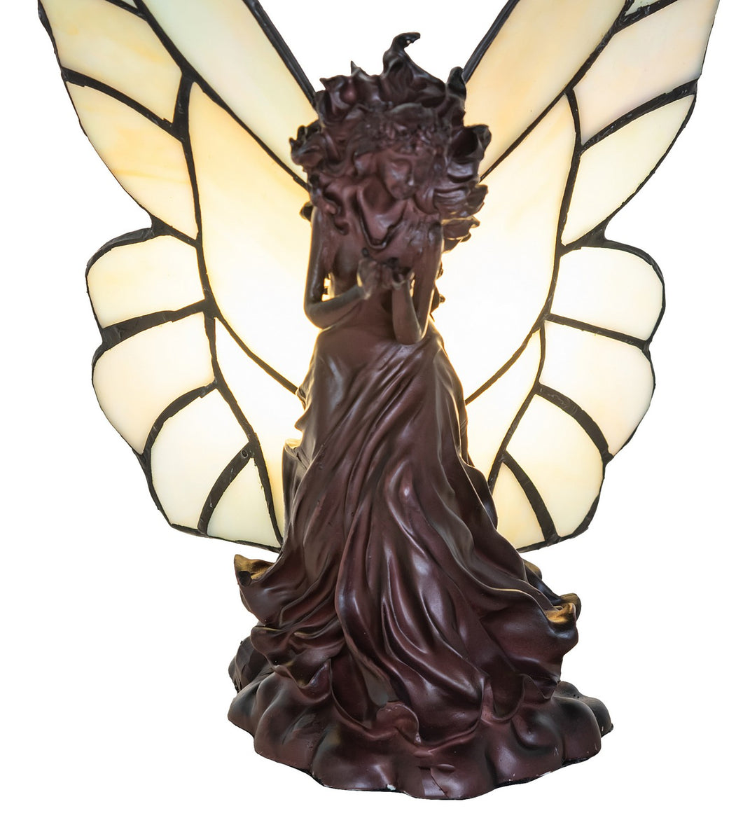 Meyda Tiffany - 50428 - One Light Accent Lamp - Fairy Holding Ladybug - Mahogany Bronze