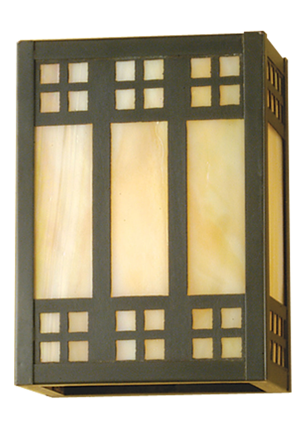 Meyda Tiffany - 50663 - One Light Wall Sconce - Prairie Loft - Craftsman Brown