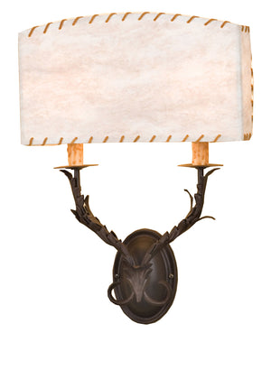 Meyda Tiffany - 50679 - Two Light Wall Sconce - Ranchero - Timeless Bronze