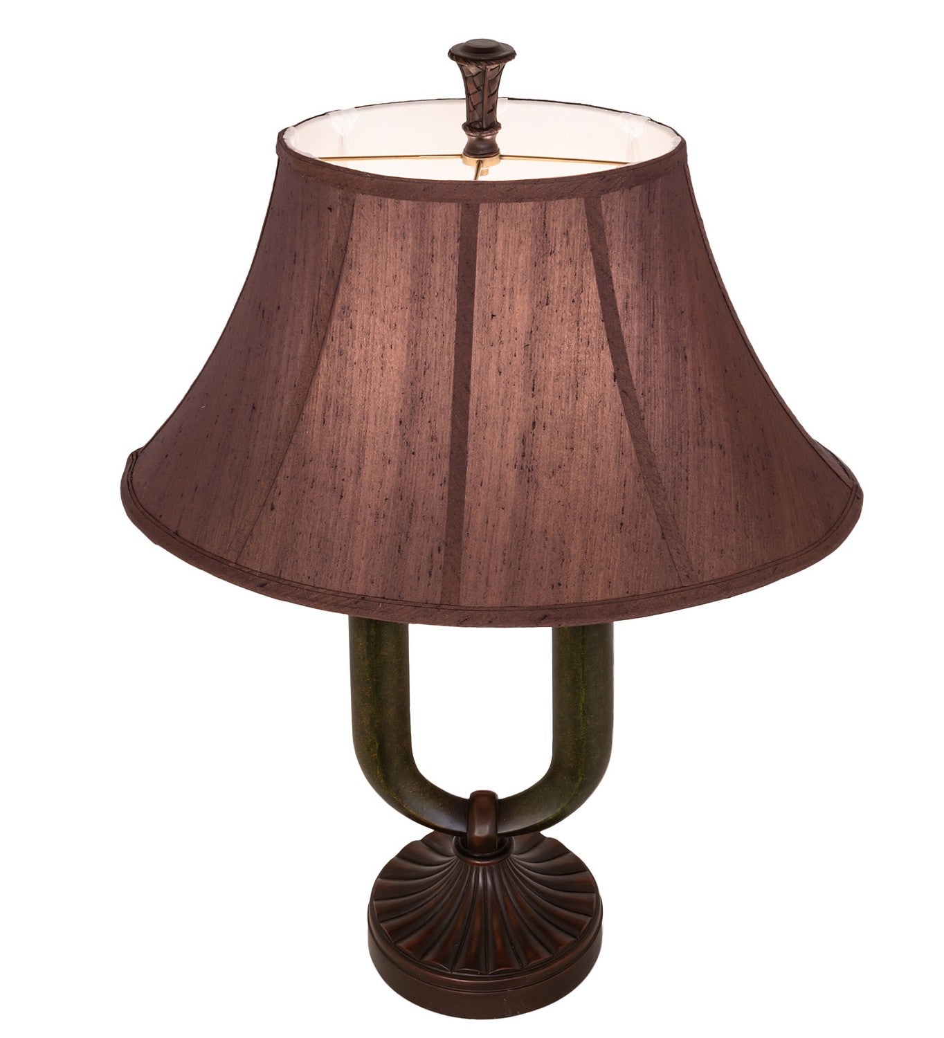 Meyda Tiffany - 66032 - Two Light Table Lamp - Cypress - Mahogany Bronze/Medici Brown & Seagrass