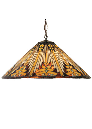 Meyda Tiffany - 66227 - Three Light Pendant - Nuevo - Antique,French Bronzed