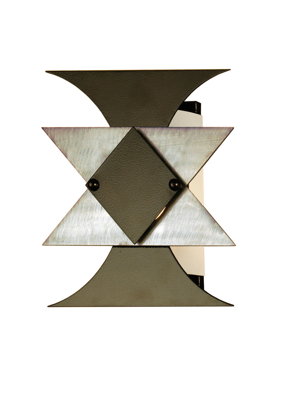 Meyda Tiffany - 66626 - One Light Wall Sconce - Butterfly - Black Chrome Vein/Clear Coat