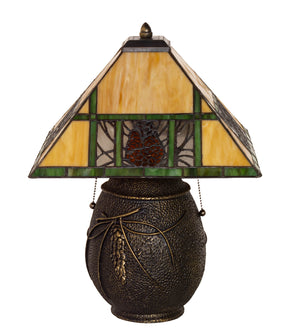 Meyda Tiffany - 67850 - Two Light Table Lamp - Pinecone Ridge - Bronze