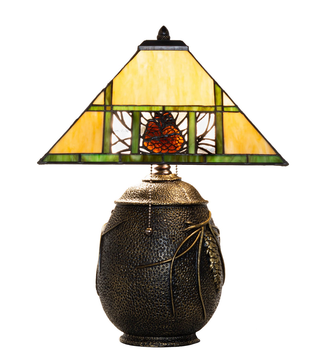 Meyda Tiffany - 67850 - Two Light Table Lamp - Pinecone Ridge - Bronze