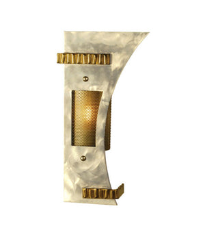 Meyda Tiffany - 69641 - One Light Wall Sconce - Sophia - Steel And Gold