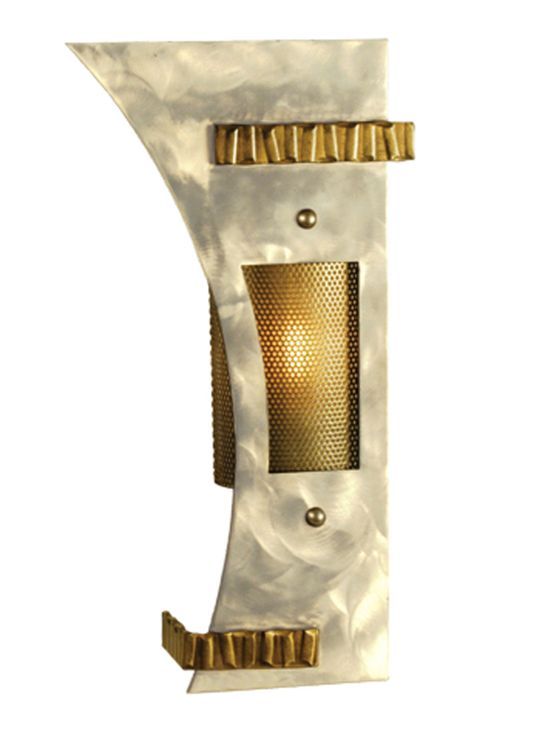 Meyda Tiffany - 69646 - One Light Wall Sconce - Sophia - Steel And Gold