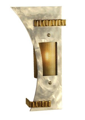 Meyda Tiffany - 69646 - One Light Wall Sconce - Sophia - Steel And Gold