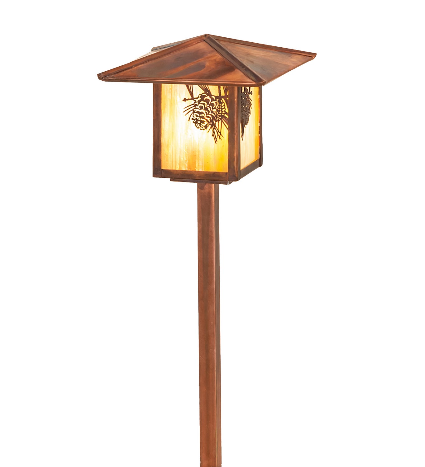 Meyda Tiffany - 73491 - One Light Landscape Fixture - Seneca - Vintage Copper