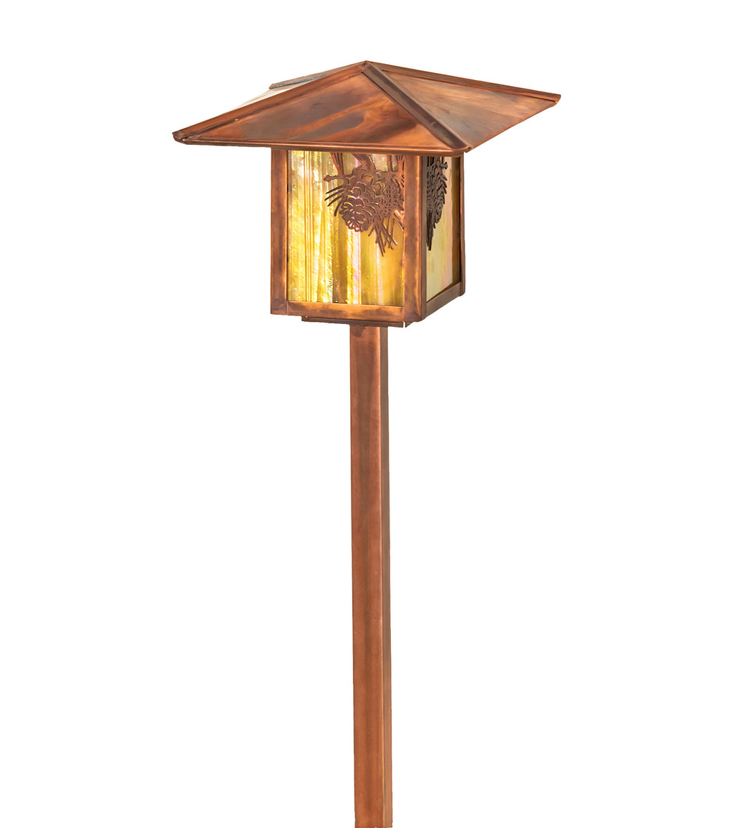 Meyda Tiffany - 73491 - One Light Landscape Fixture - Seneca - Vintage Copper