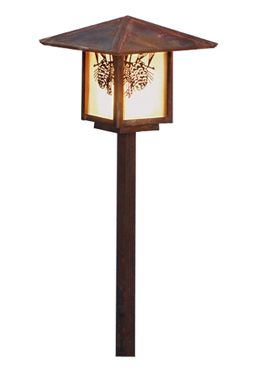 Meyda Tiffany - 73491 - One Light Landscape Fixture - Seneca - Vintage Copper