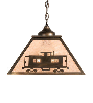 Meyda Tiffany - 98688 - Two Light Pendant - Train - Antique Copper