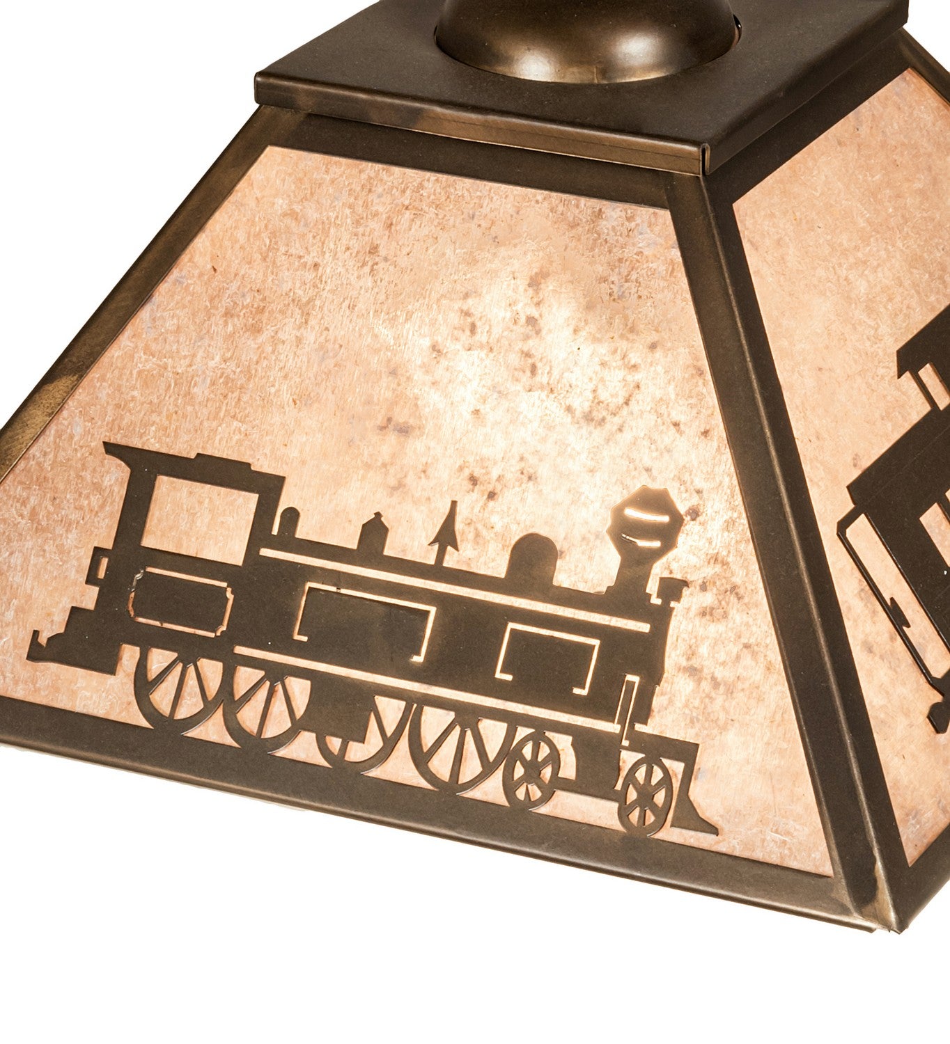 Meyda Tiffany - 98688 - Two Light Pendant - Train - Antique Copper