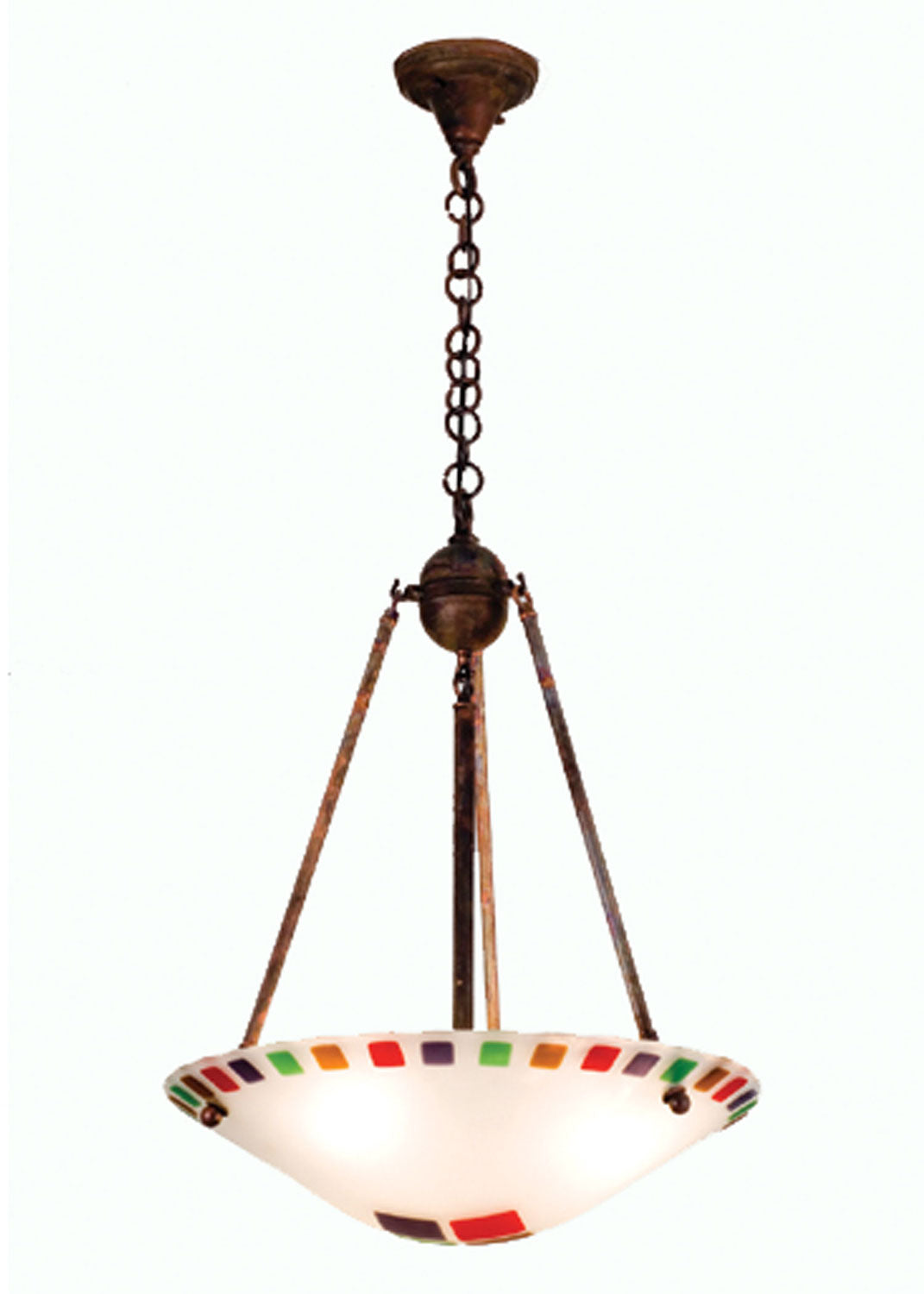 Meyda Tiffany - 99291 - Three Light Pendant - Metro Fusion - Vintage Copper