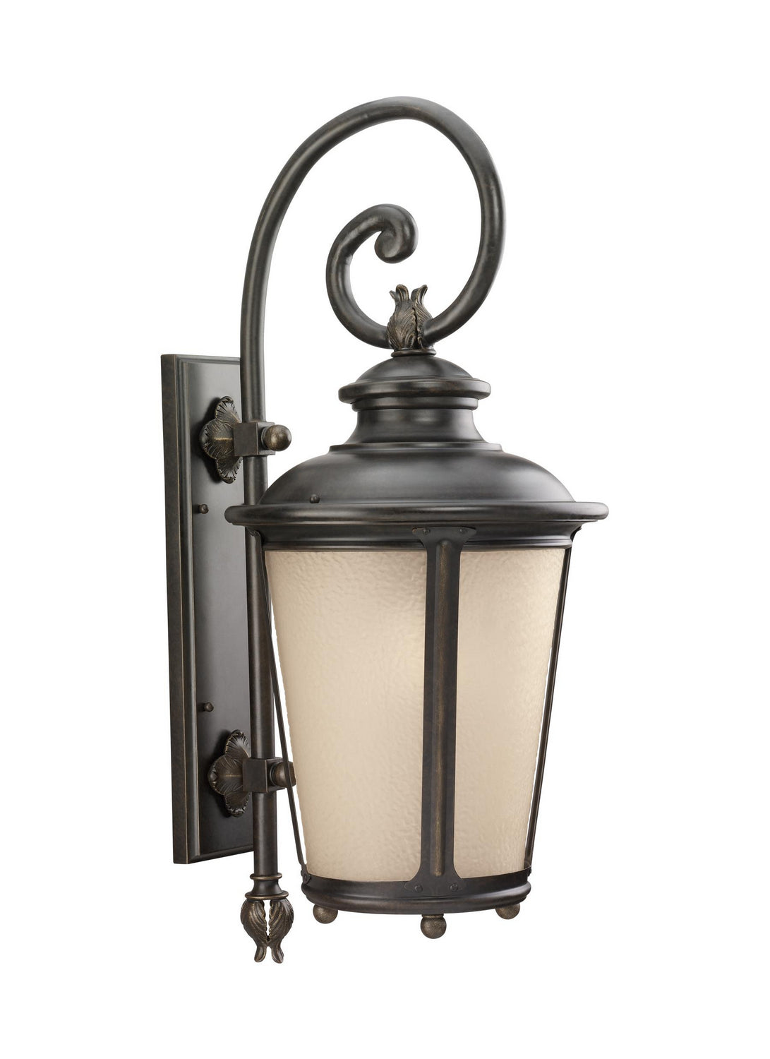 Generation Lighting. - 88243-780 - One Light Outdoor Wall Lantern - Cape May - Burled Iron