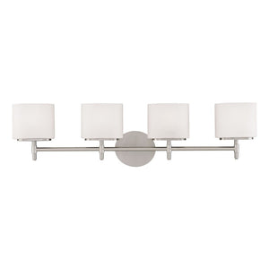 Hudson Valley - 8904-SN - Four Light Bath Bracket - Trinity - Satin Nickel