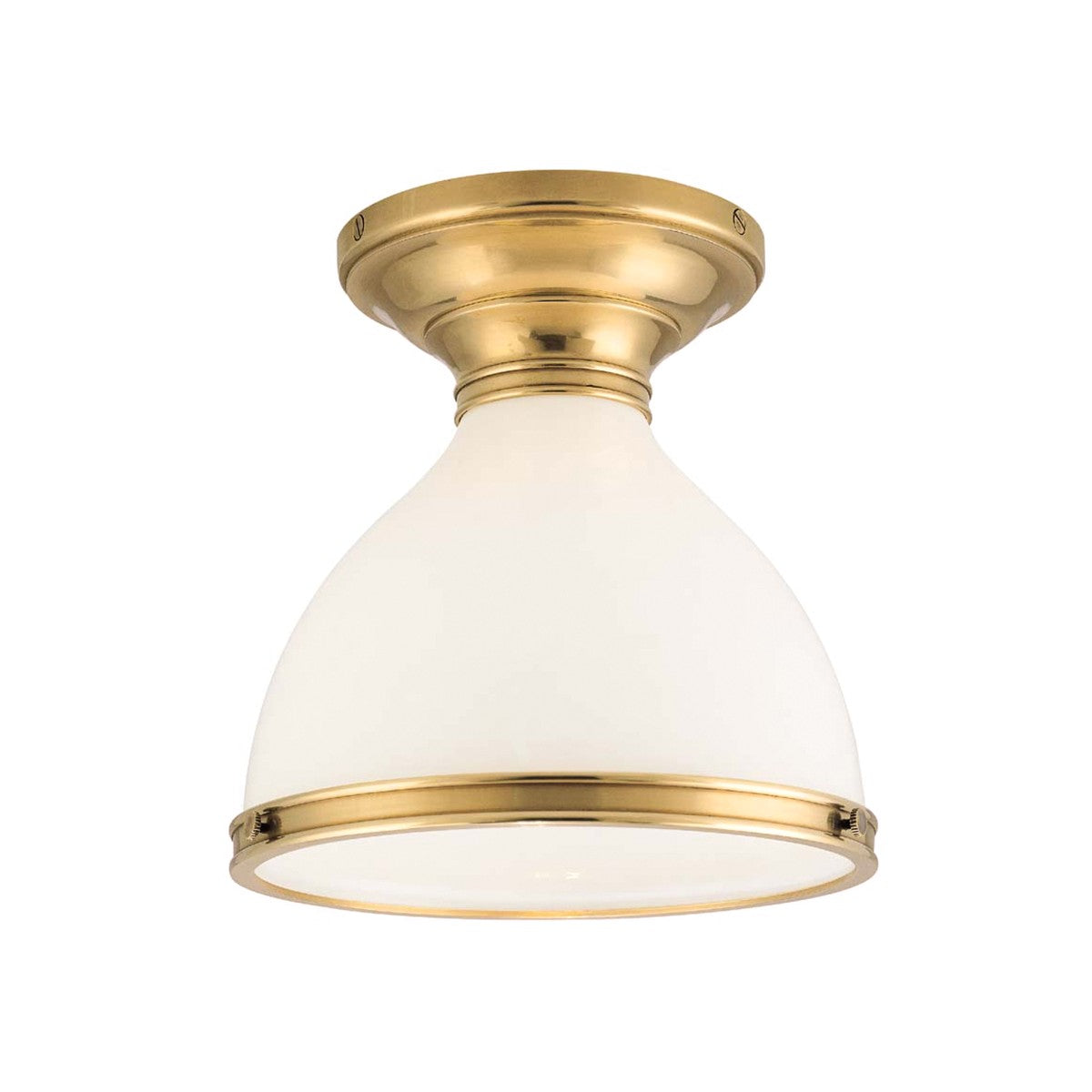 Hudson Valley - 2612-AGB - One Light Semi Flush Mount - Randolph - Aged Brass