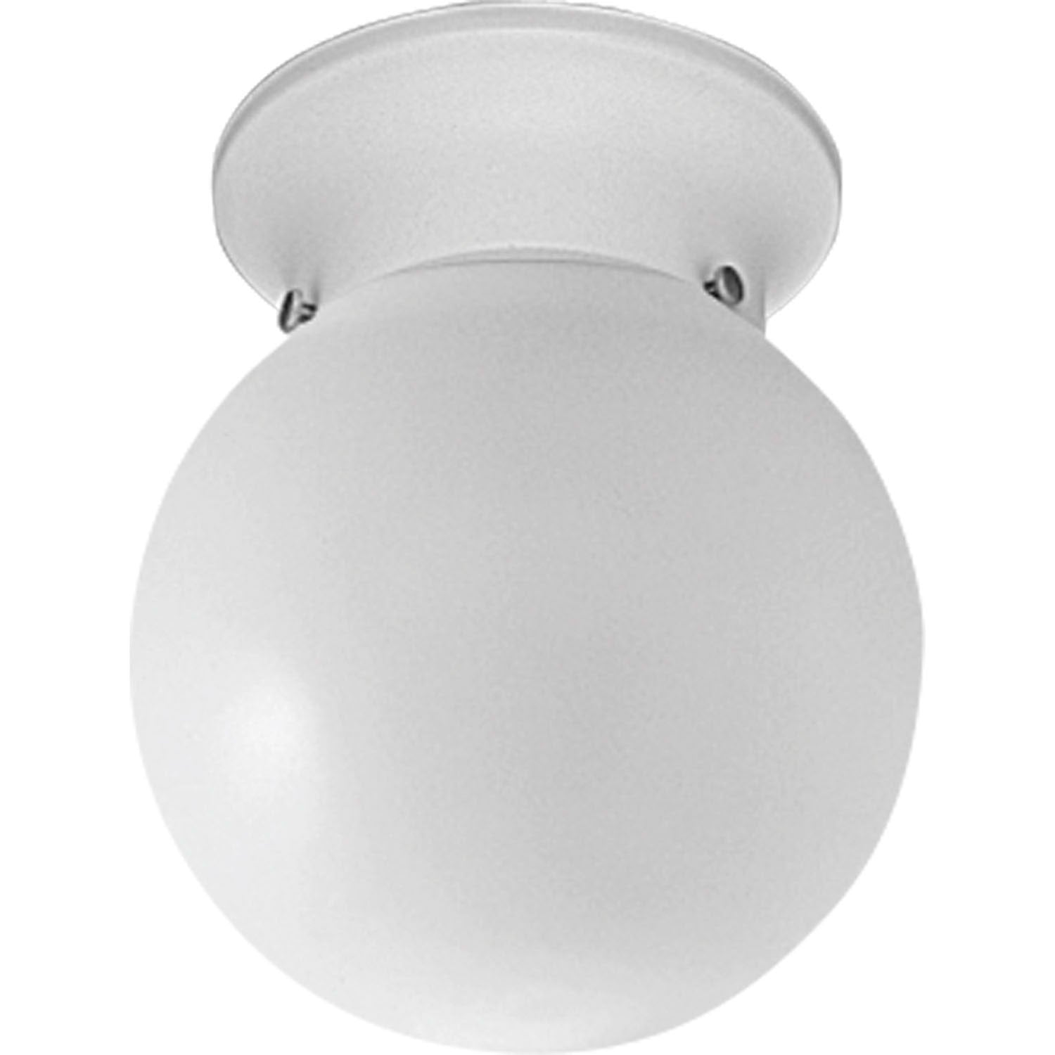 Progress Lighting - P3605-30 - One Light Flush Mount - Globe - Opal - White