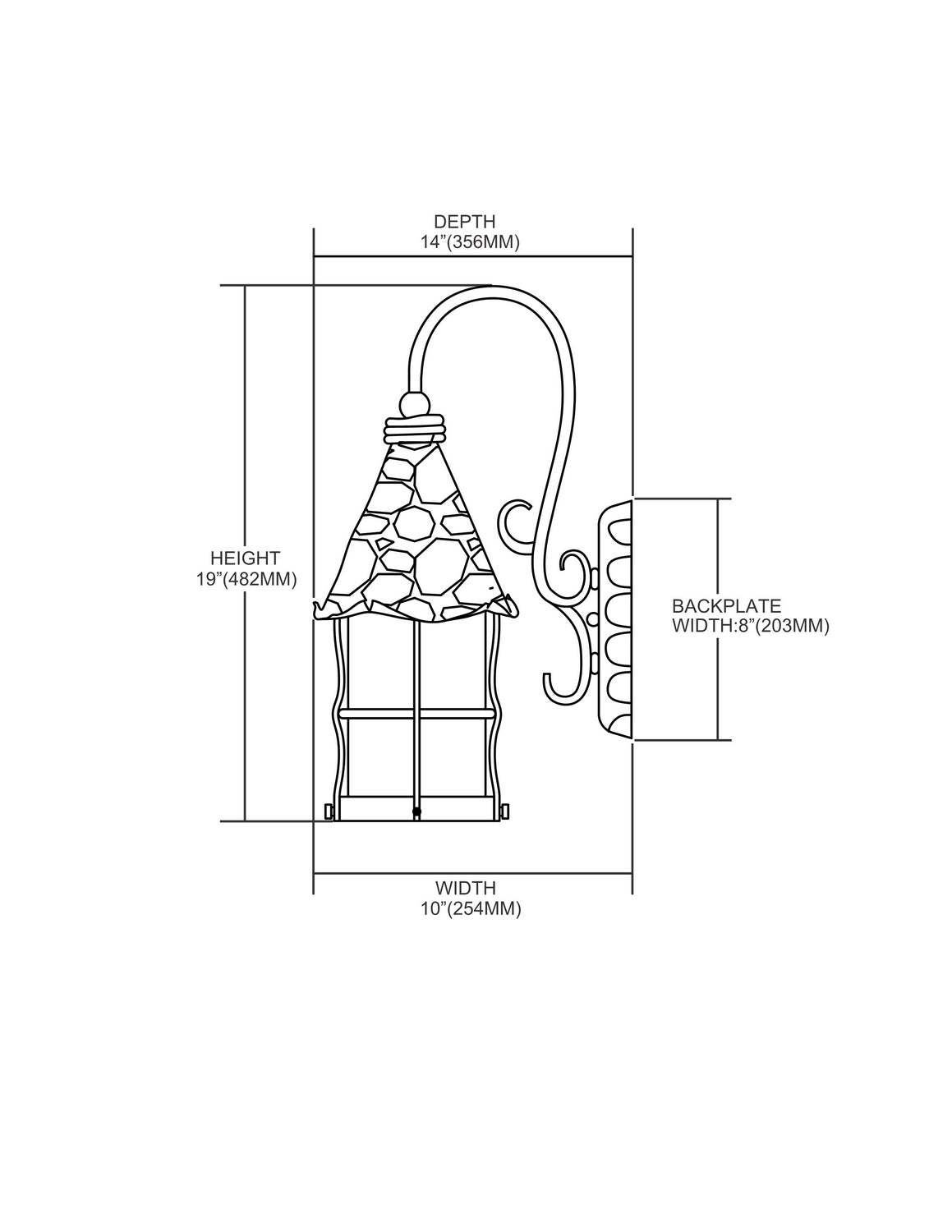 ELK Home - 385-BK - One Light Outdoor Wall Sconce - Rustica - Matte Black