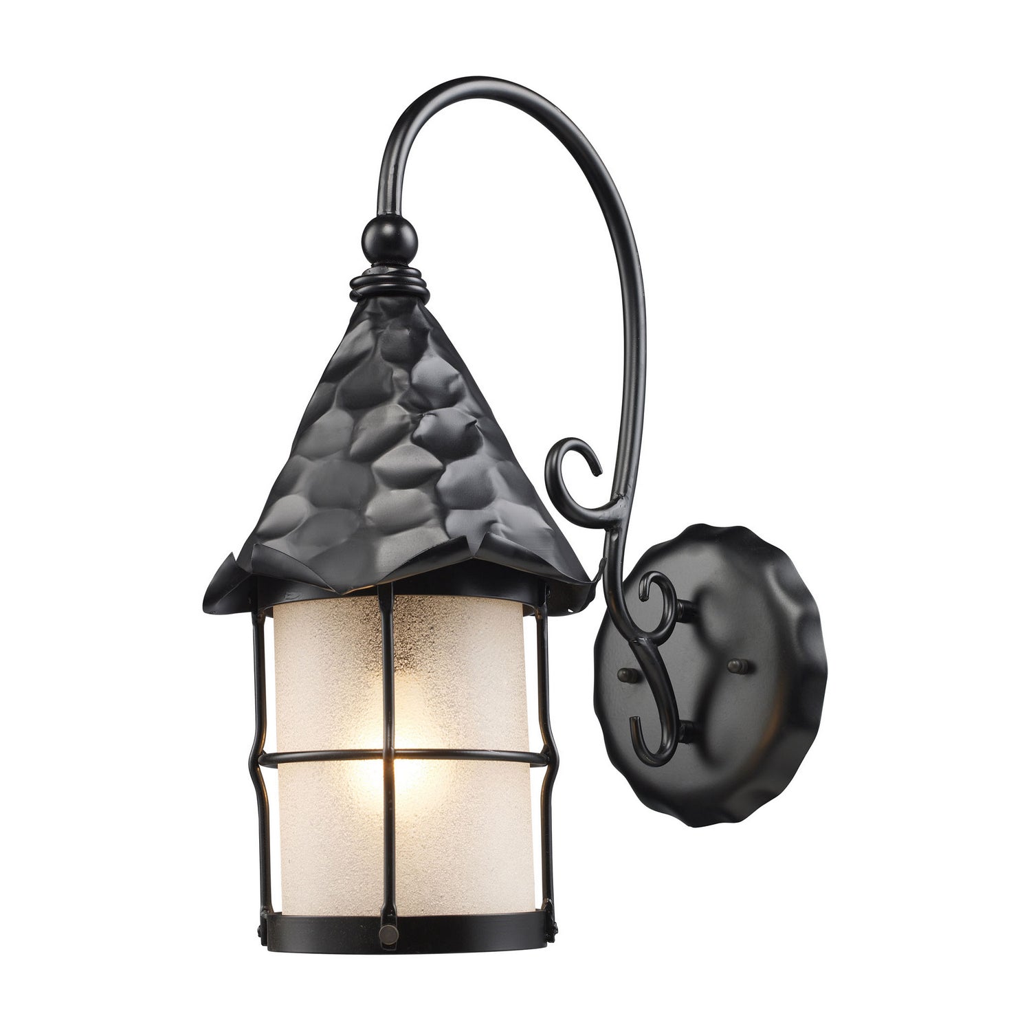 ELK Home - 385-BK - One Light Outdoor Wall Sconce - Rustica - Matte Black