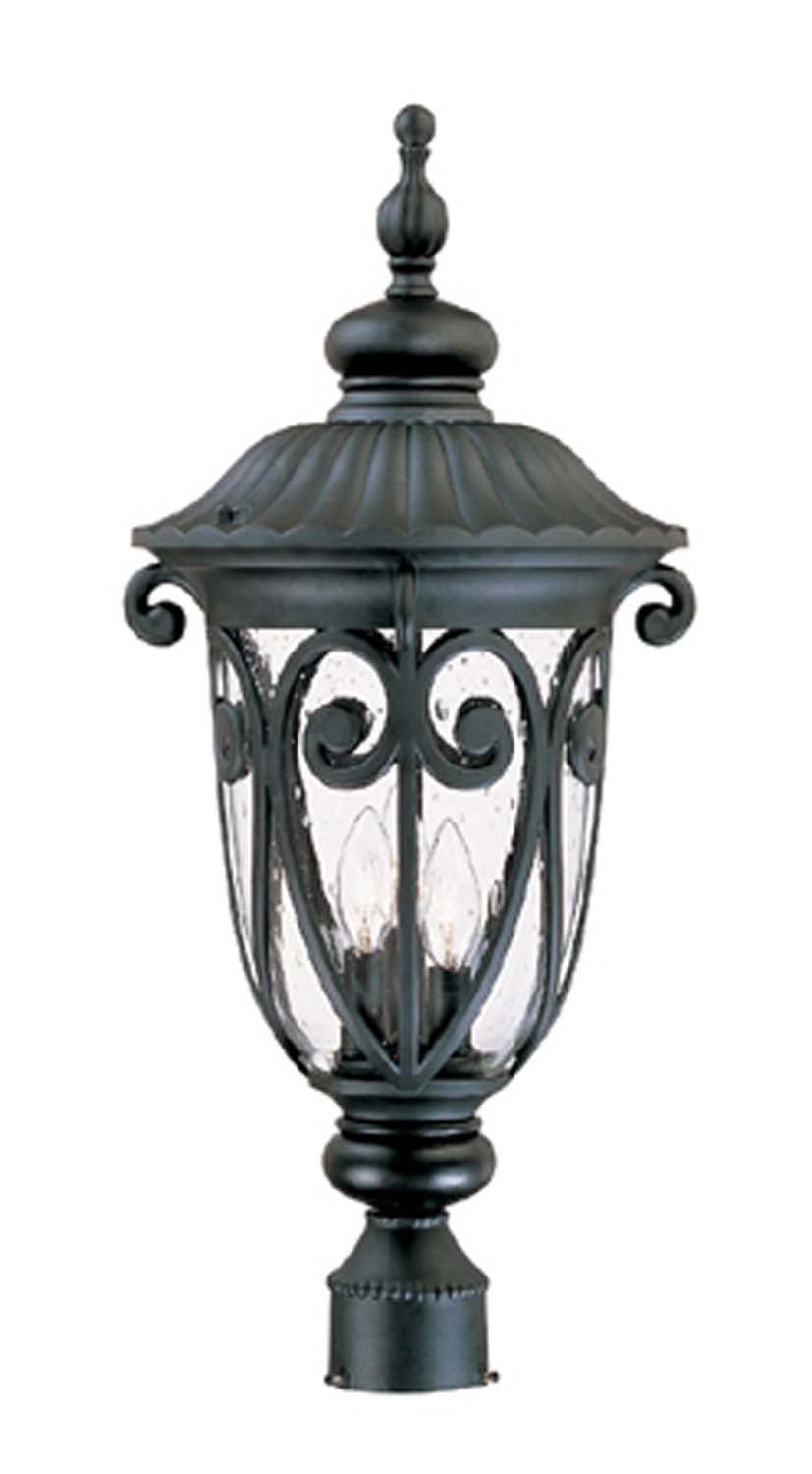 Acclaim Lighting - 2127BK - Three Light Post Mount - Naples - Matte Black