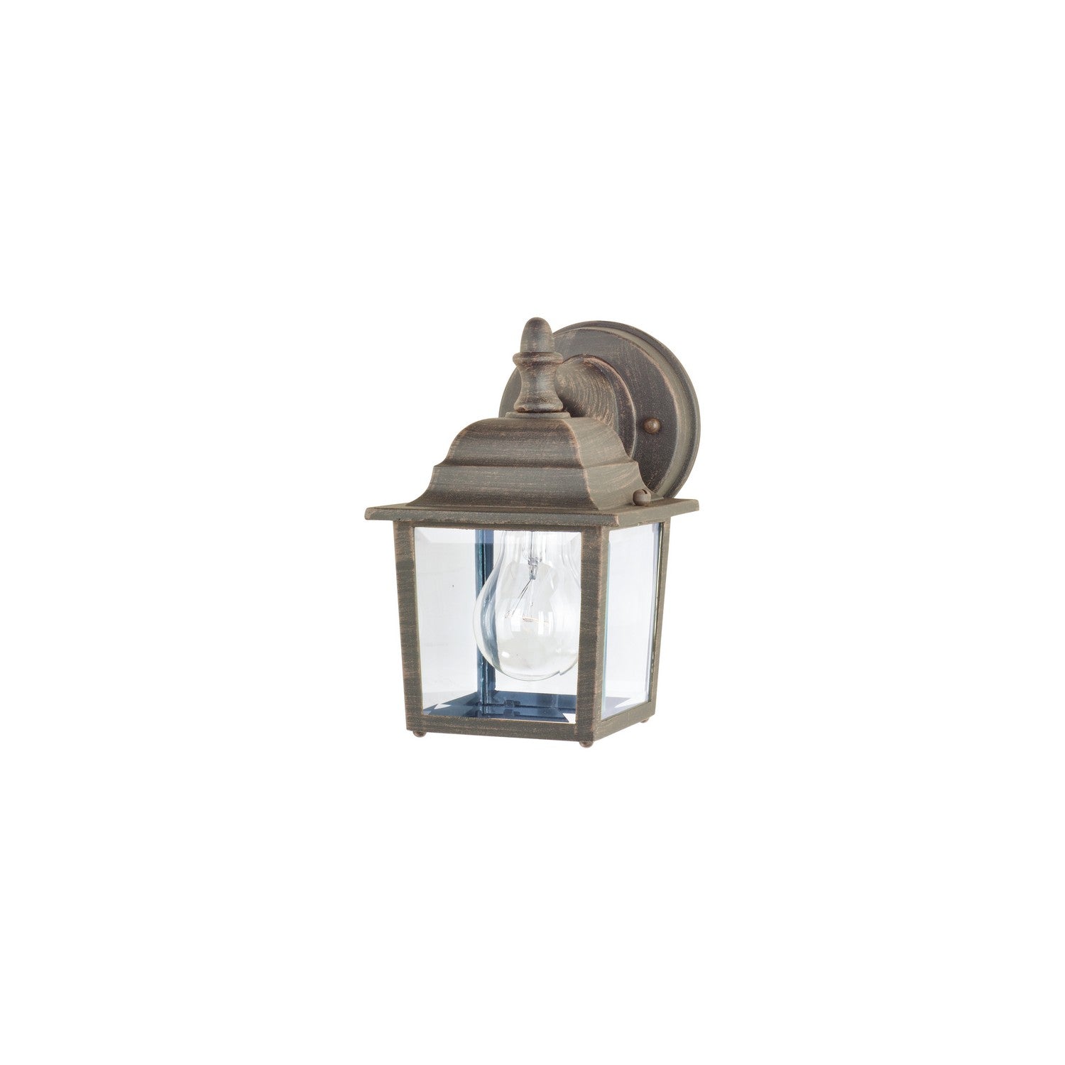 Maxim - 1025RP - One Light Outdoor Wall Lantern - Builder Cast - Rust Patina