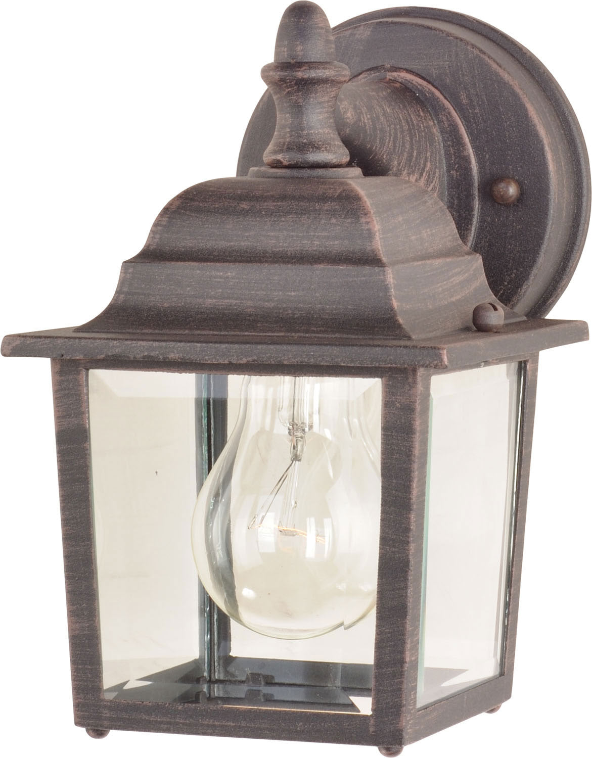 Maxim - 1025RP - One Light Outdoor Wall Lantern - Builder Cast - Rust Patina