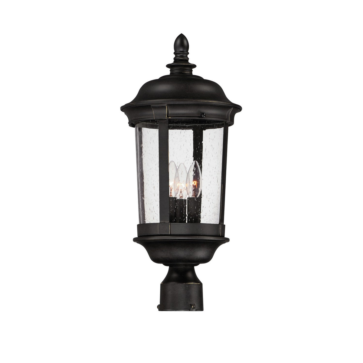 Maxim - 3021CDBZ - Three Light Outdoor Pole/Post Lantern - Dover DC - Bronze