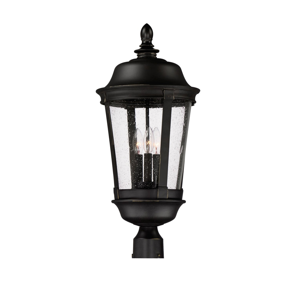 Maxim - 3022CDBZ - Three Light Outdoor Pole/Post Lantern - Dover DC - Bronze