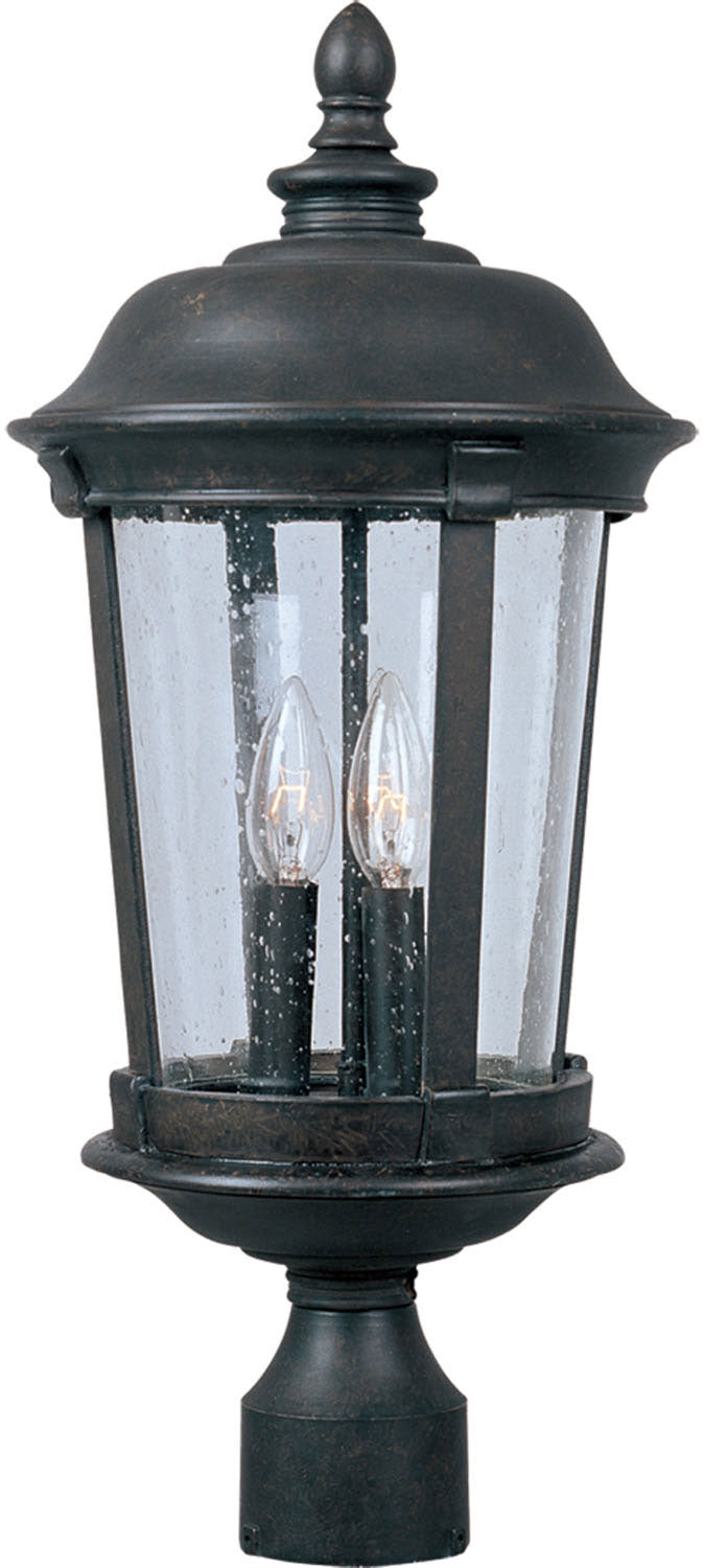 Maxim - 3022CDBZ - Three Light Outdoor Pole/Post Lantern - Dover DC - Bronze