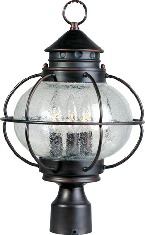 Maxim - 30500CDOI - Three Light Outdoor Pole/Post Lantern - Portsmouth - Oil Rubbed Bronze