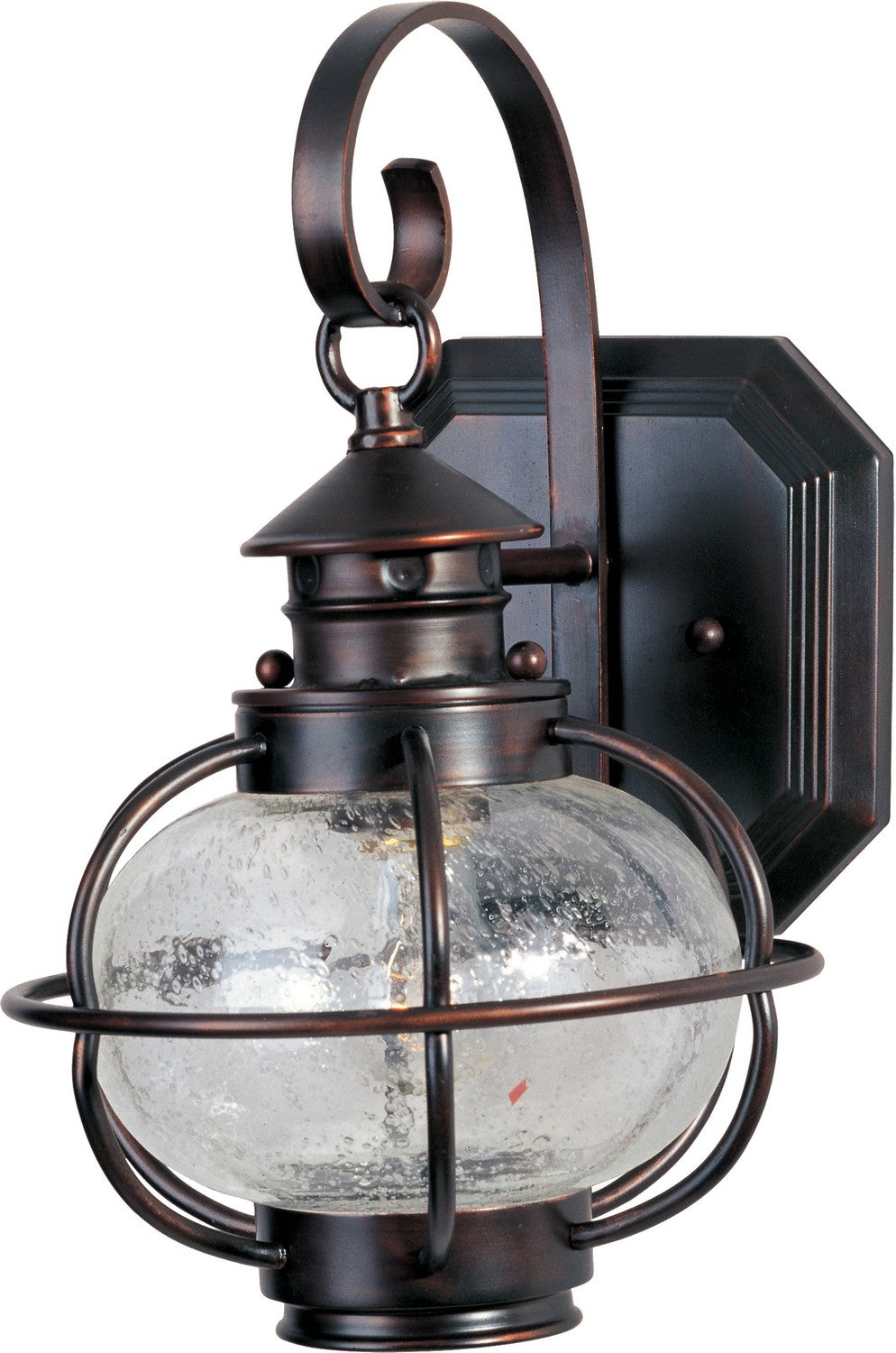 Maxim - 30502CDOI - One Light Outdoor Wall Lantern - Portsmouth - Oil Rubbed Bronze