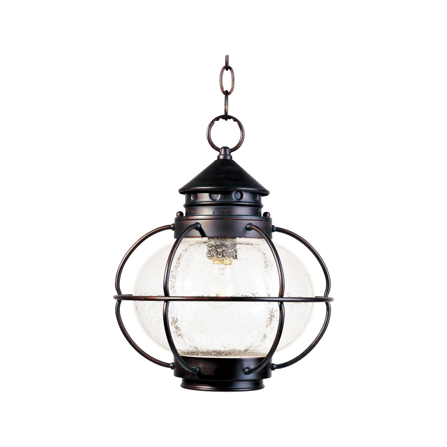 Maxim - 30506CDOI - One Light Outdoor Hanging Lantern - Portsmouth - Oil Rubbed Bronze