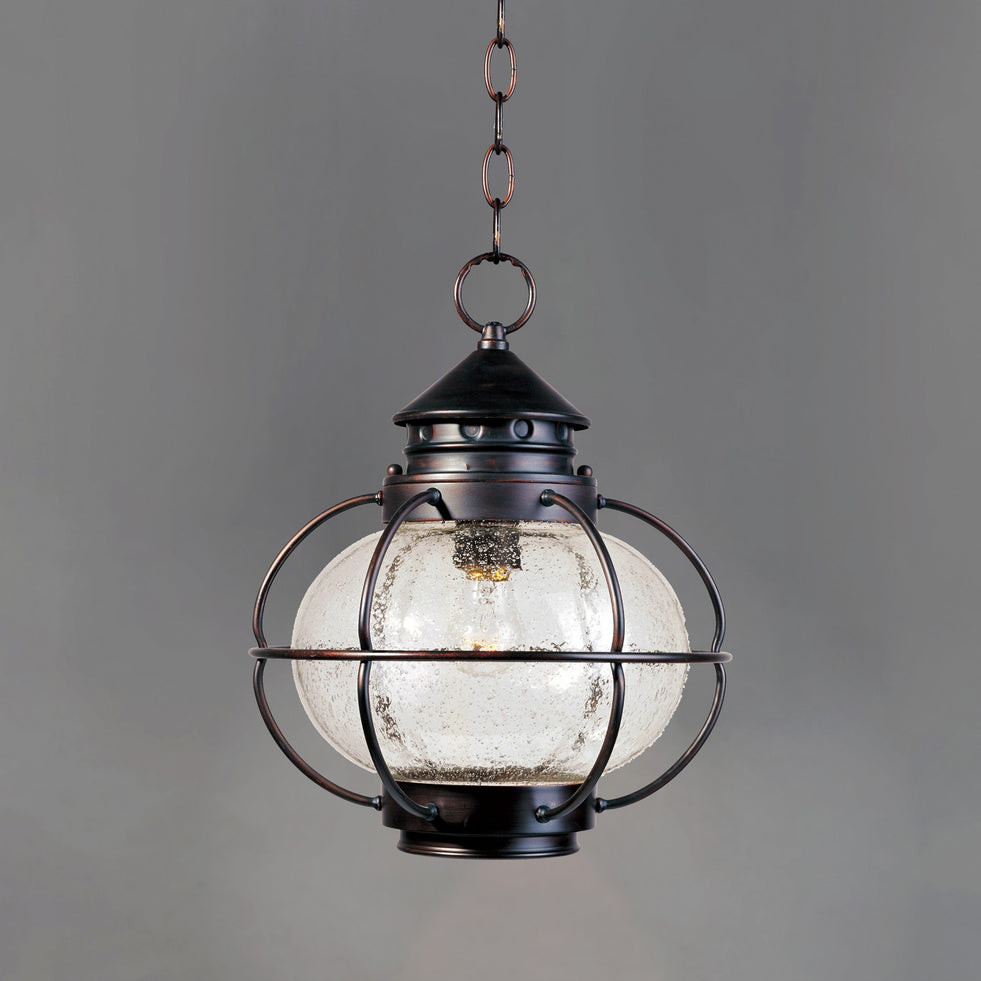 Maxim - 30506CDOI - One Light Outdoor Hanging Lantern - Portsmouth - Oil Rubbed Bronze