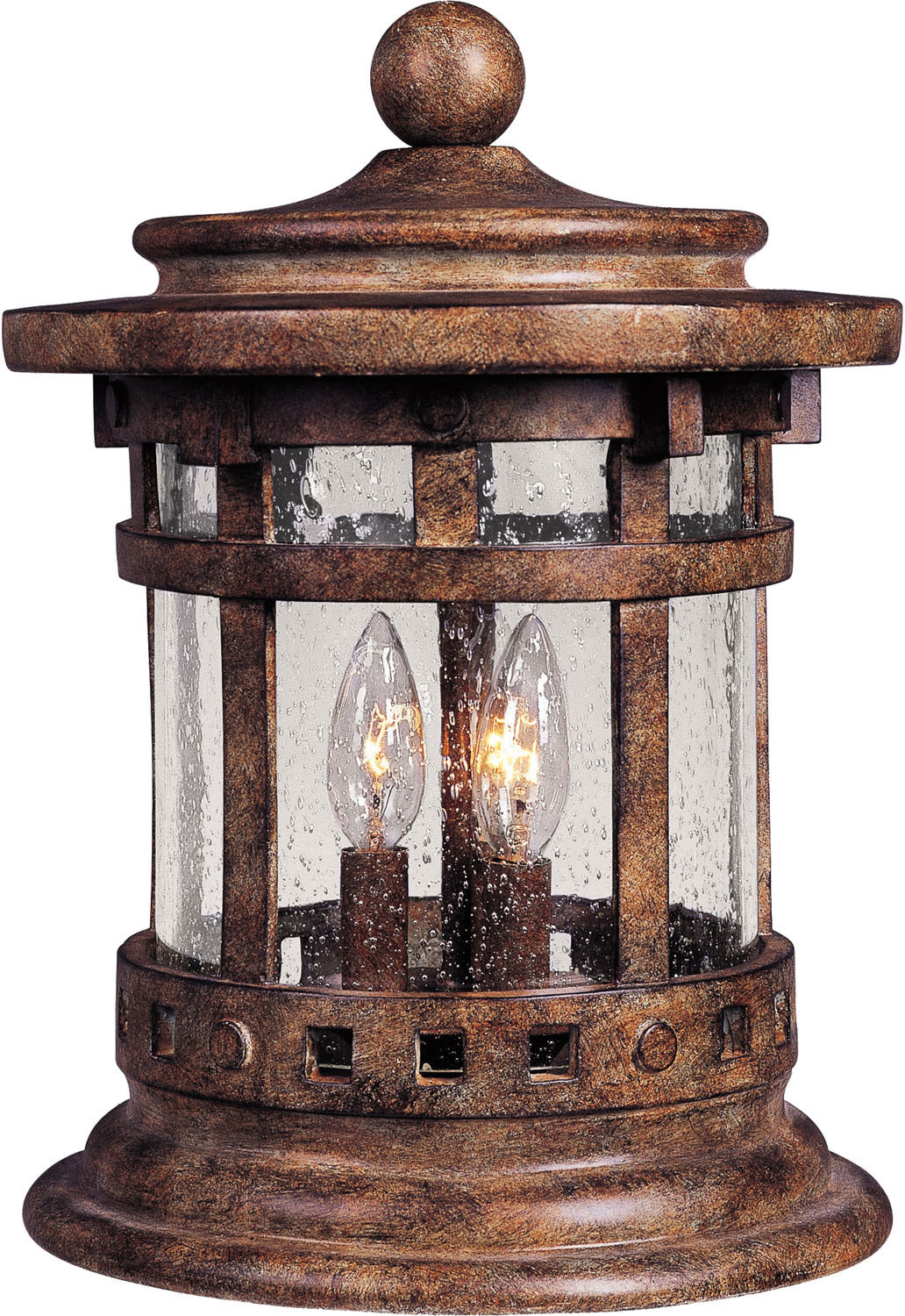 Maxim - 3132CDSE - Three Light Outdoor Deck Lantern - Santa Barbara DC - Sienna