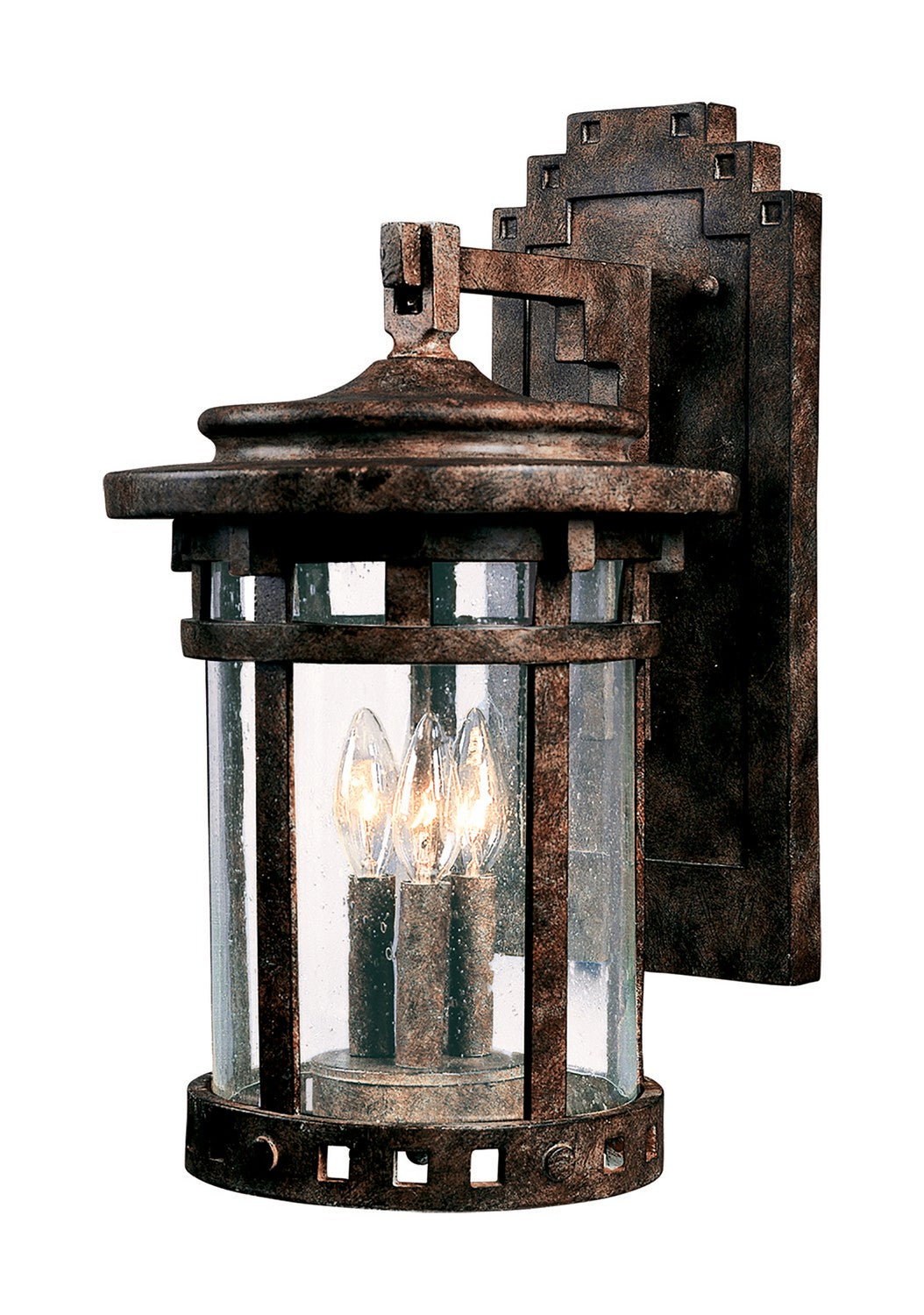 Maxim - 3134CDSE - Three Light Outdoor Wall Lantern - Santa Barbara DC - Sienna