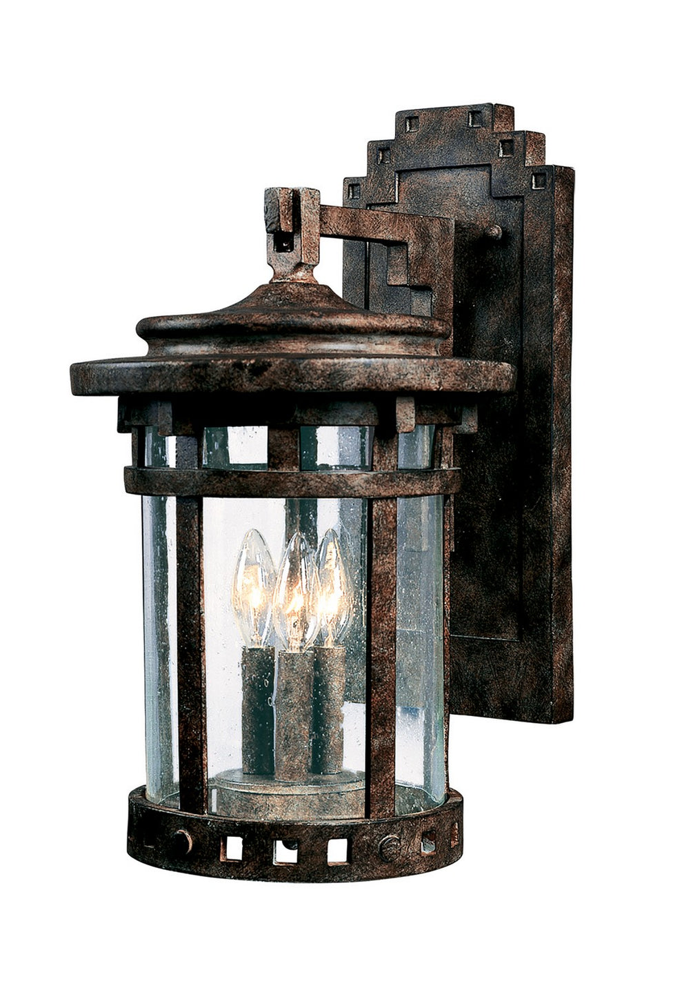 Maxim - 3135CDSE - Three Light Outdoor Wall Lantern - Santa Barbara DC - Sienna